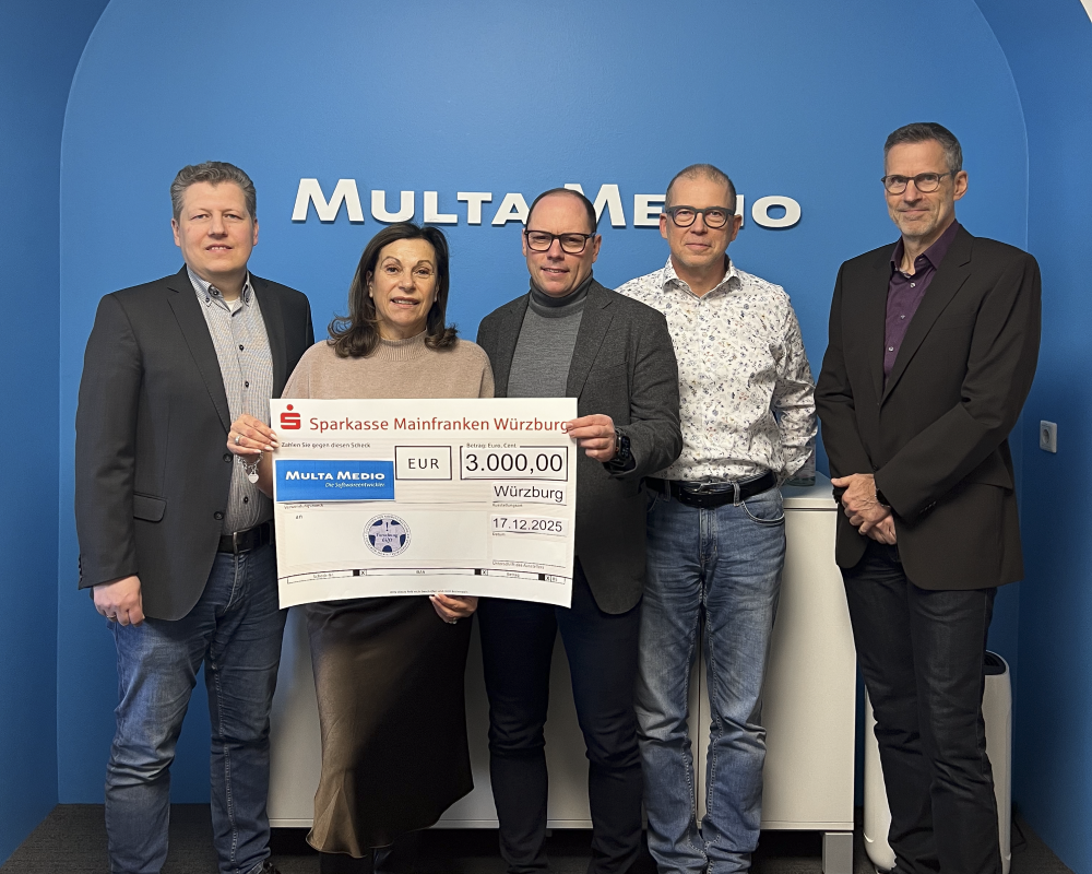 MULTA MEDIO unterstützt Krebsforschung mit Weihnachtsspende